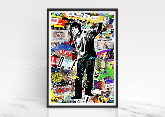 Stone Roses Poster  / Ian Brown Poster / Music Legend / Music Poster