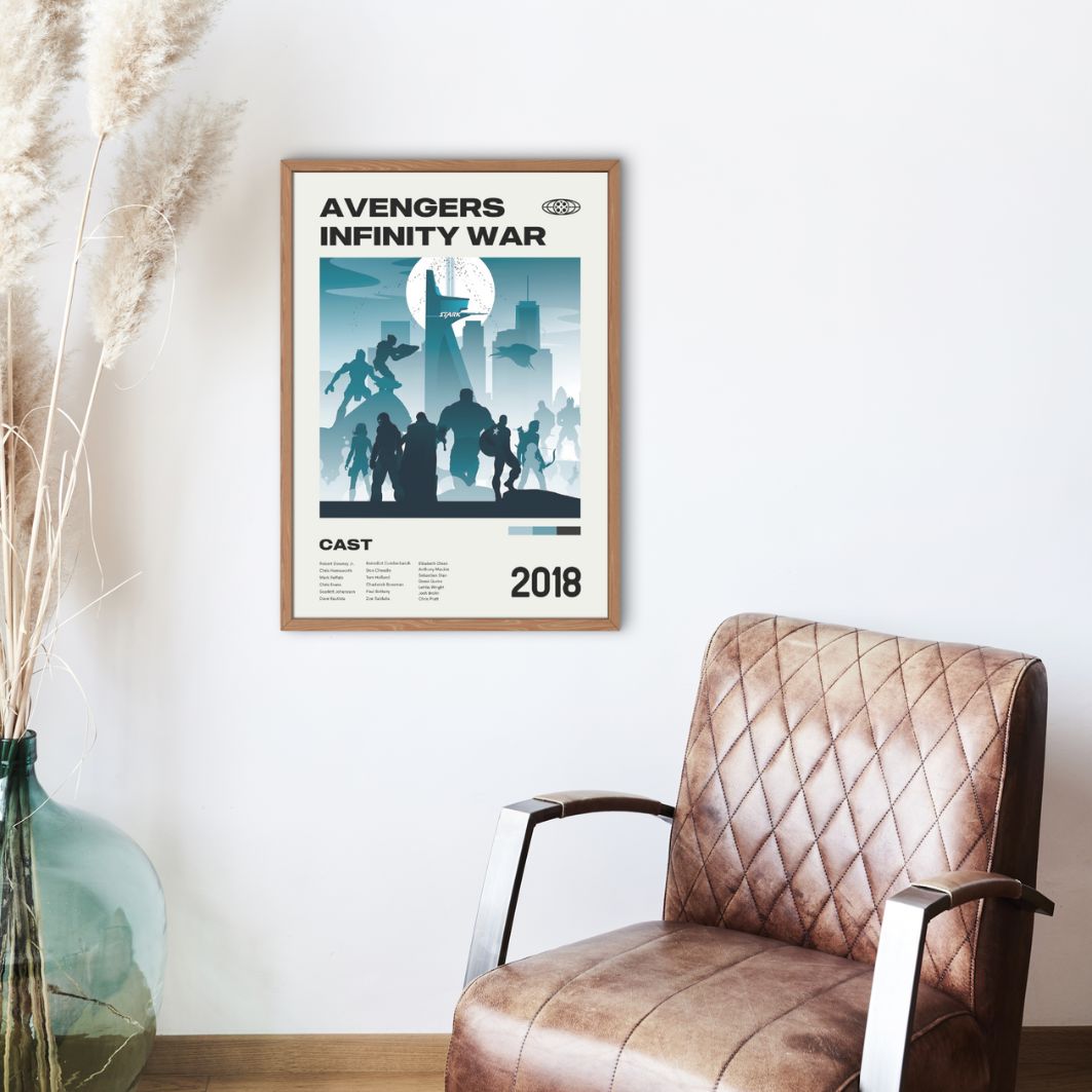 Avengers Infinity War 2018 Minimalist Movie Poster A5 A4 A3 Unframed