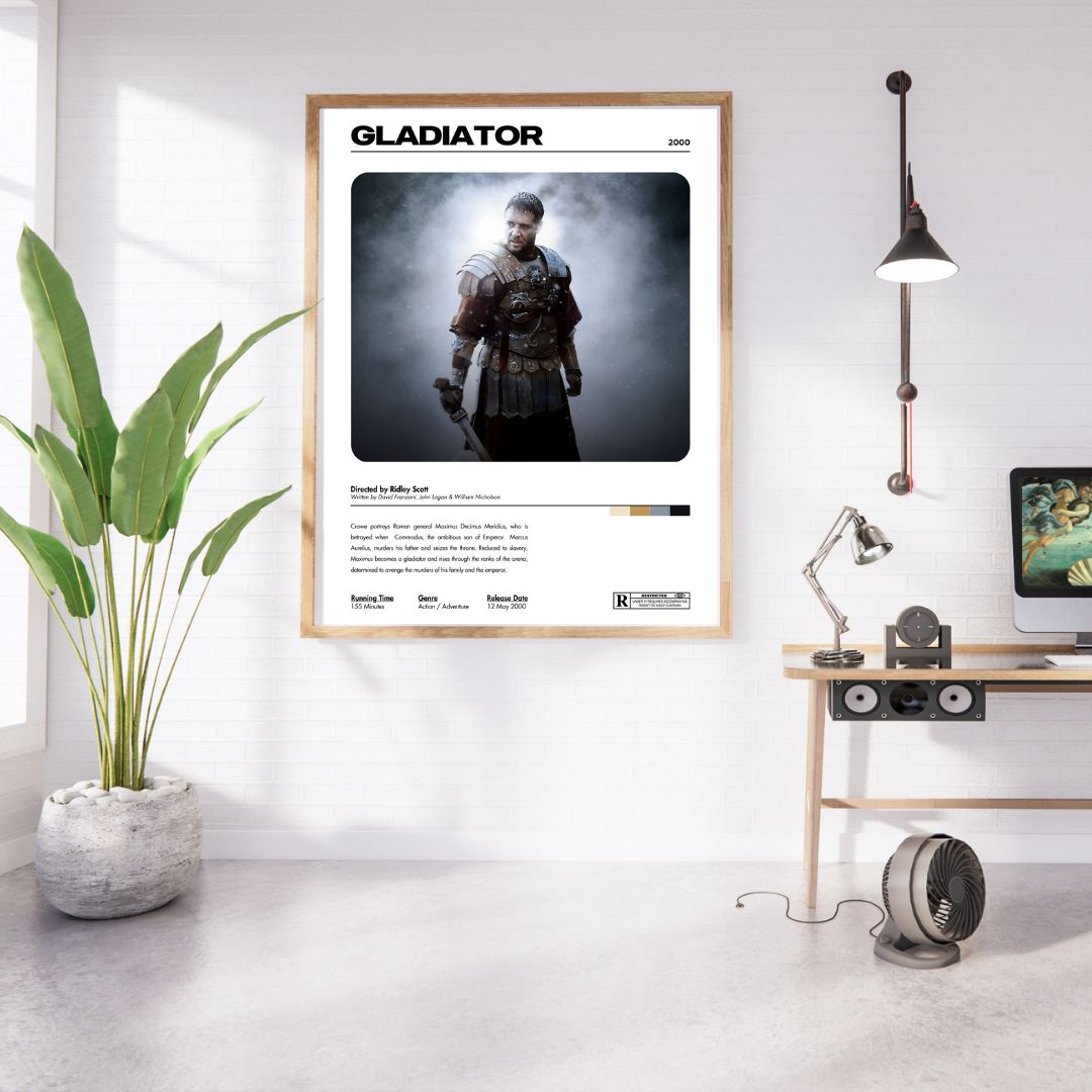 Gladiator Movie Poster A5 A4 A3 Unframed