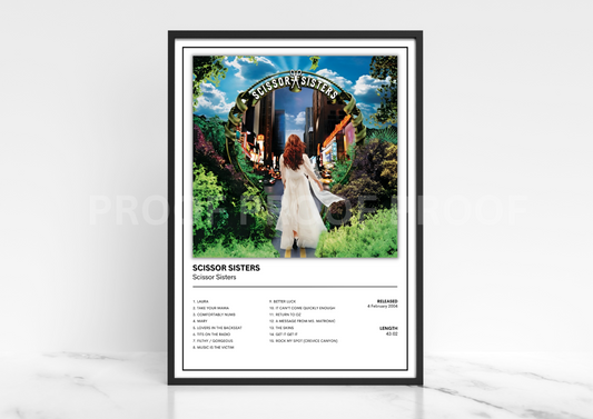Scissor Sisters Album Single Cover Poster / Music Gift