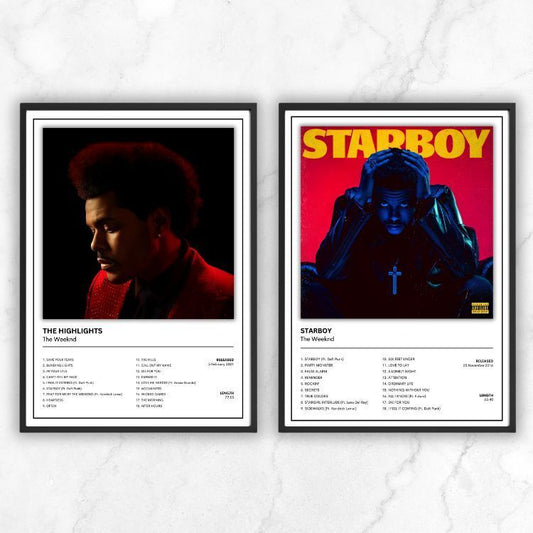 The Weeknd Music Album Singles Cover Poster Music Gift A3 A4 A5