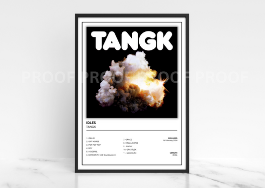 TANGK IDLES Album Cover Poster / Music Poster Gift A5 A4 A3