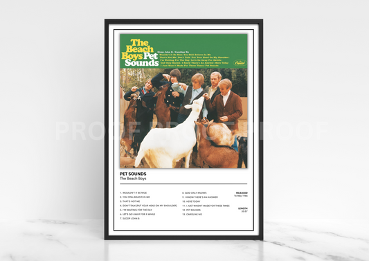 The Beach Boys Pet Sounds Album Singles Cover Music Poster Music Gift