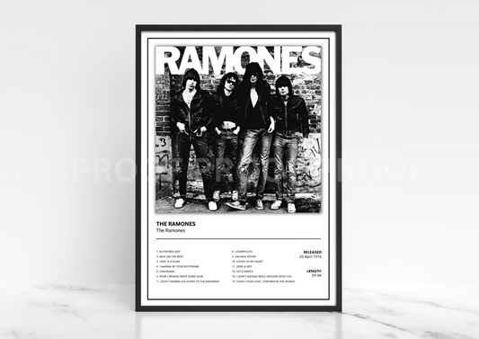 The Ramones Album Single Cover Poster / Music Christmas Gift