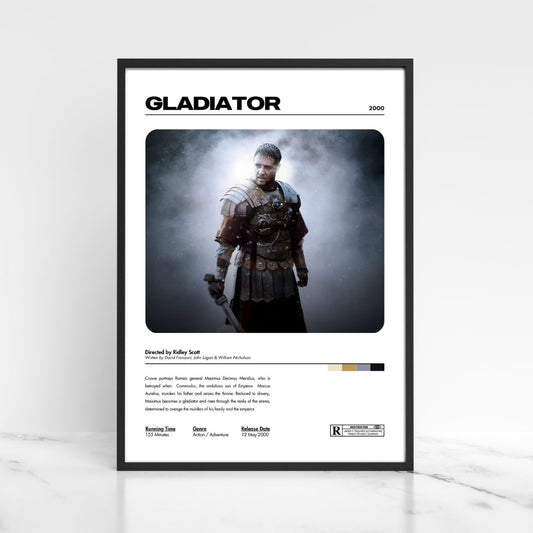 Gladiator Movie Poster A5 A4 A3 Unframed