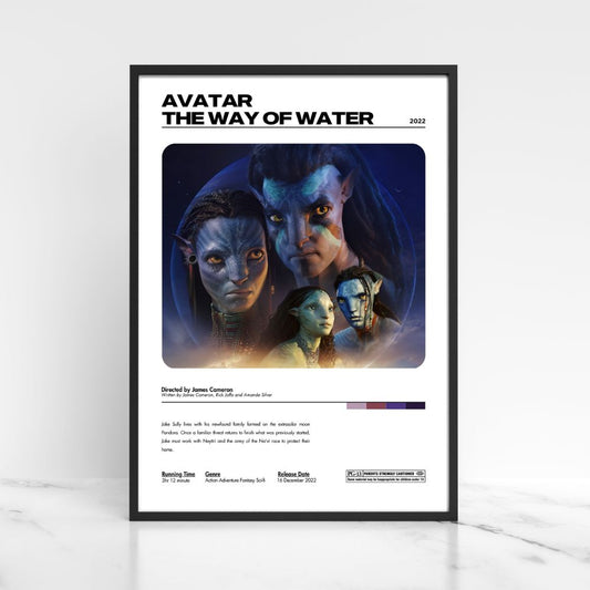 Avatar The Way of Water 2022 Movie Poster A5 A4 A3 Unframed